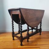 Antique folding table Gateleg solid oak