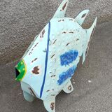 Blue metal fish