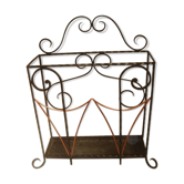 Painted iron Art Deco umbrella holder, 1940/50