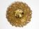 Gorgeous large 1970s Palwa brass ceiling or wall lamp with faceted crystal