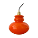 Suspension vintage en opaline orange électrifiée à neuf