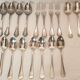 15 spoons & 4 silver metal forks