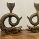 Pair of bronze candlesticks from the late 1950s
