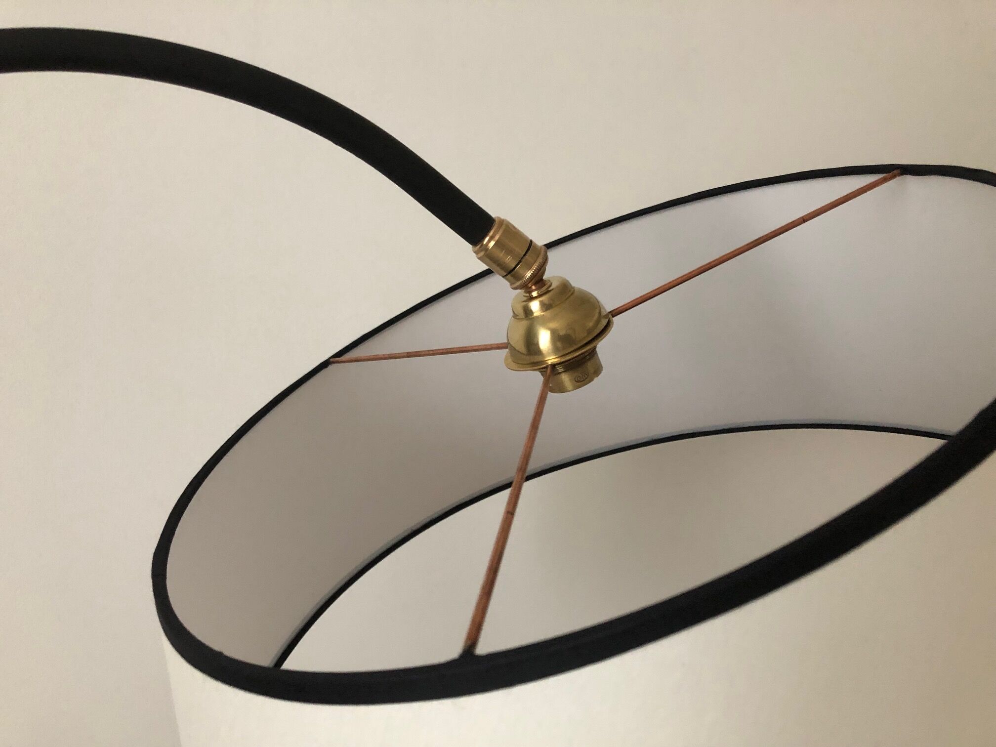 Tripod floor lamp and magazine door 1950