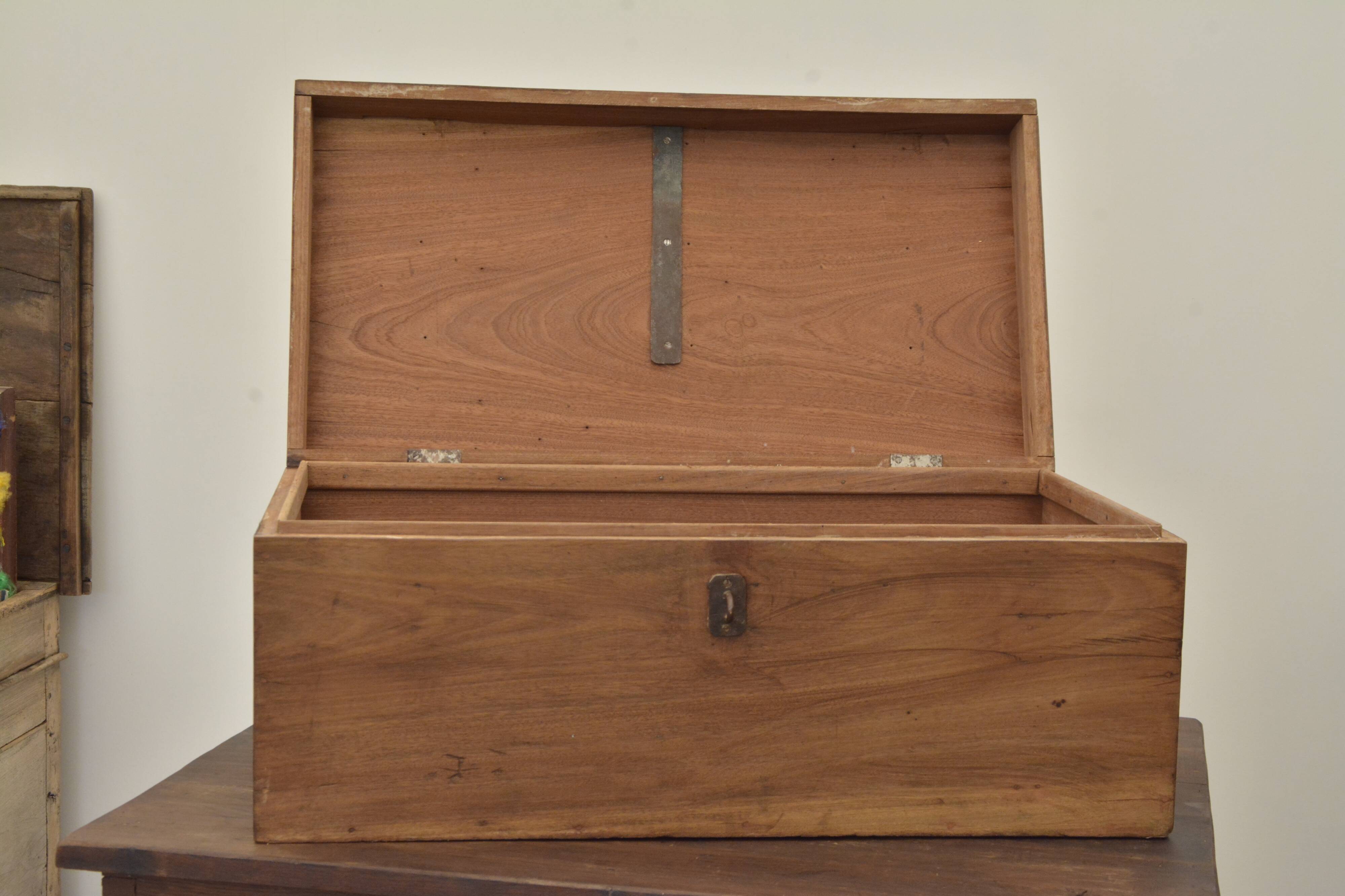 Walnut travel chest