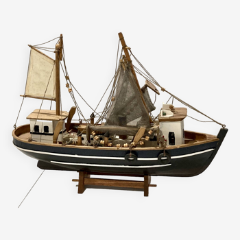 Chalutier - Navire de pêche - Maquette bateau - vintage