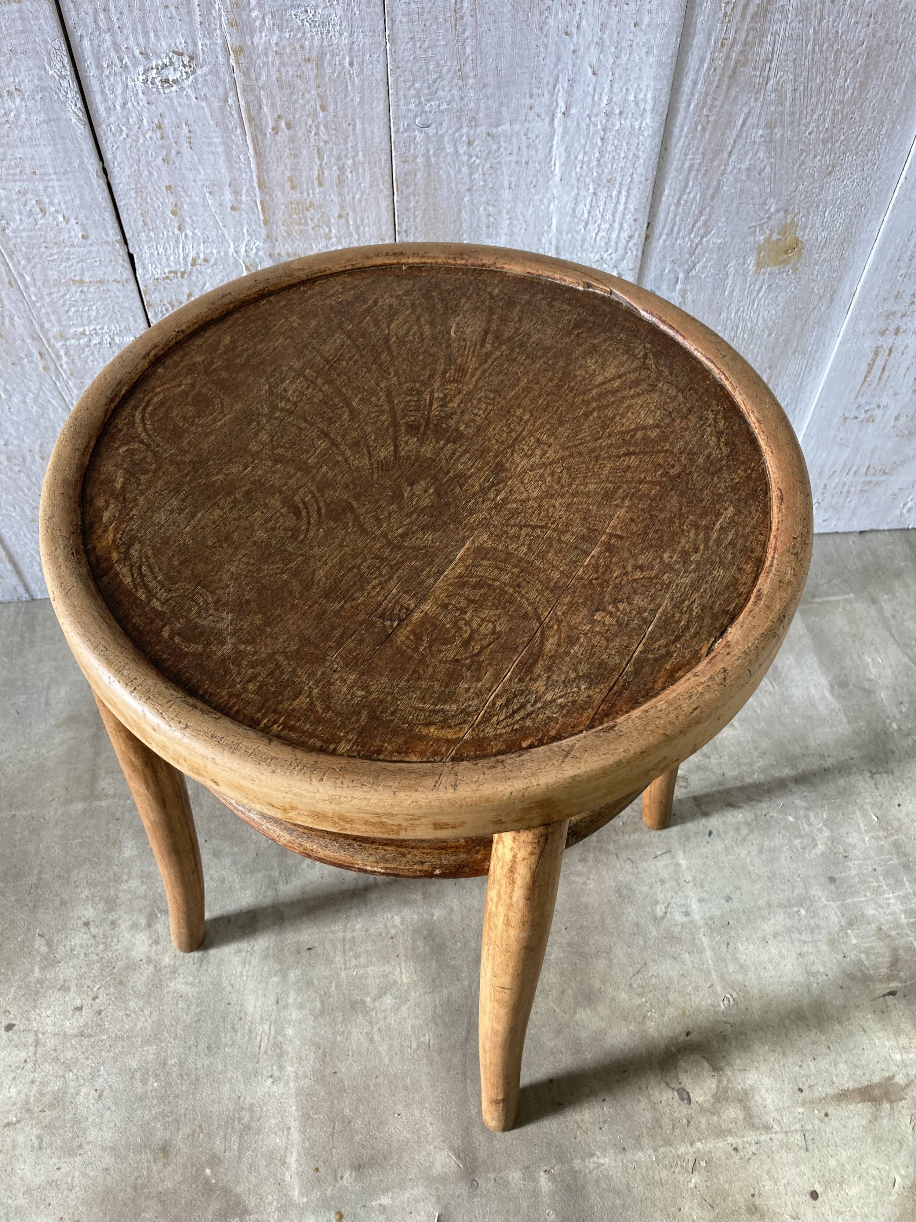 Vintage bentwood stool