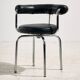 Fauteuil pivotant tubulaire style Bauhaus