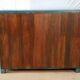 Buffet burmese teak cupboard with original turquoise patina