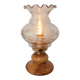 Vintage style boudoir lamp in glass and marble