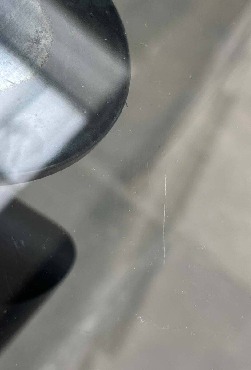 Italian model LC6 dining or office table in metal and glass by Le Corbusier, Pierre Jeanneret, Charlotte Perriand for Cassina.