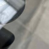 Italian model LC6 dining or office table in metal and glass by Le Corbusier, Pierre Jeanneret, Charlotte Perriand for Cassina.