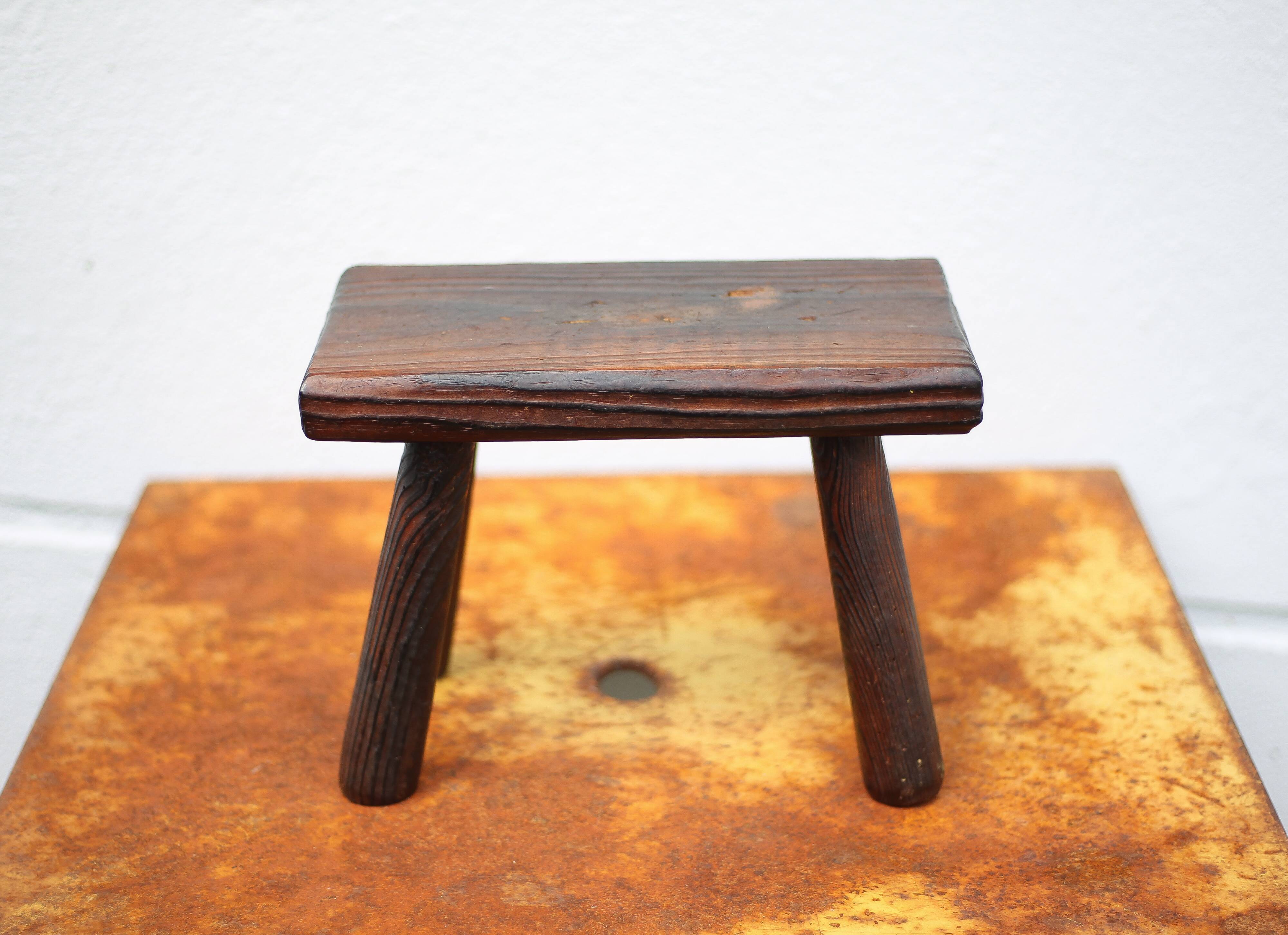 Wooden stool, small stool, plant holder, interior decoration