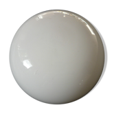 Plafonnier en opaline demi-lune 1950 diamètre : 16cm.