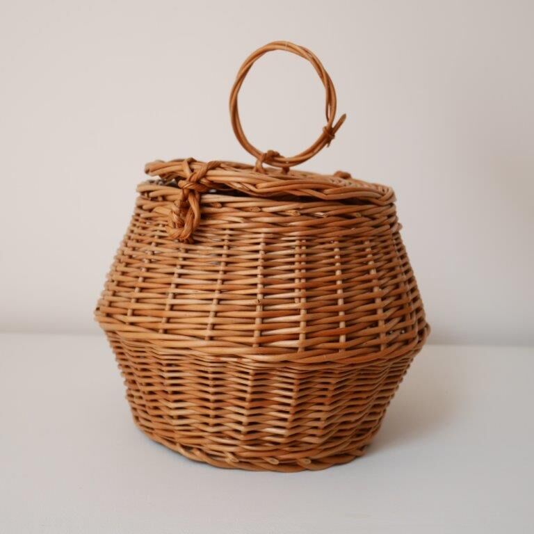 Basket box with lid or pocket tray