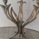 Candle holder 4 candles in vintage brass