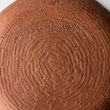 Decorative ceramic plate with duck decoration