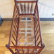Vintage wooden child bed turned