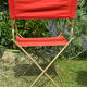 Vintage orange folding camping chair