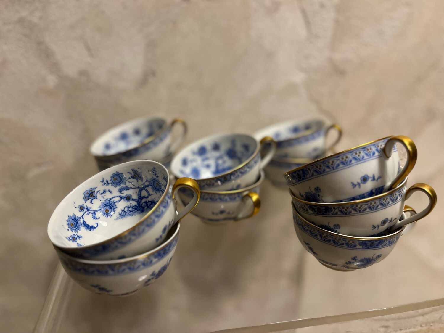 Batch of porcelain tableware from Limoges 1980