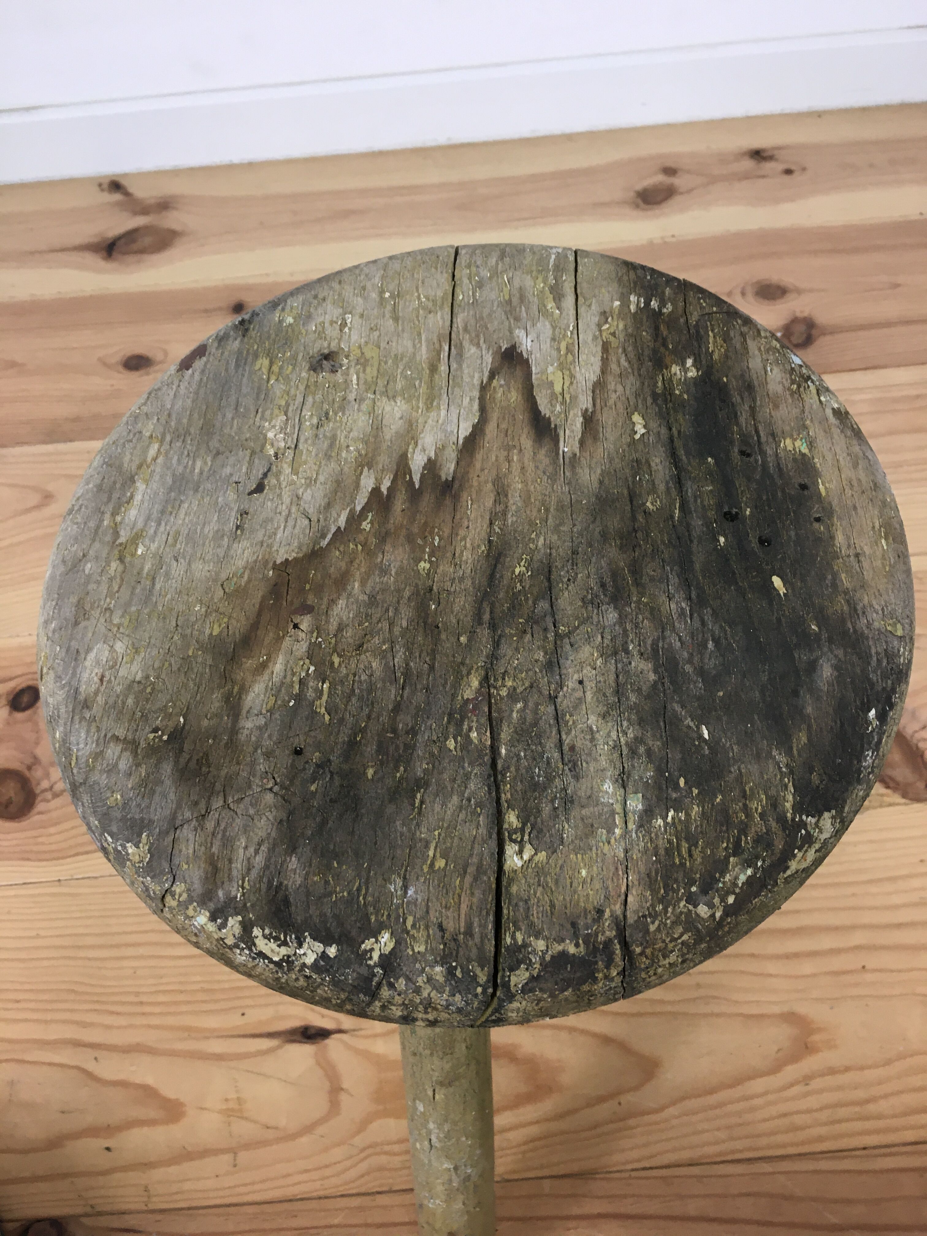 Tabouret berger tripode, bois