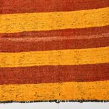 5x6 Yellow and Red Decorative Kilim Carpet, Orientel Kilim Rug, 140x192Cm