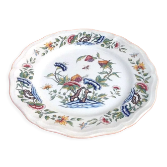 Polychrome plate Sarreguemines Rouen model