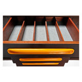 4-drawer, 2-drawer, 2-drawer, circa 1970 brown line