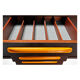 4-drawer, 2-drawer, 2-drawer, circa 1970 brown line