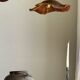 Average suspension flat wavy leaf in teak flower stripes D:40