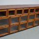 Vintage oak haberdashery cabinet / display cabinet, Netherlands, 1950s
