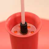 Pink Fog & Morup Optima vintage pendant lamp: Hans Due design, Denmark 1970