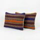 Set of 2 vintage kilim cushion covers 41x61 cm
