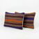 Lot de 2 housses de coussin kilim vintage 41x61 cm