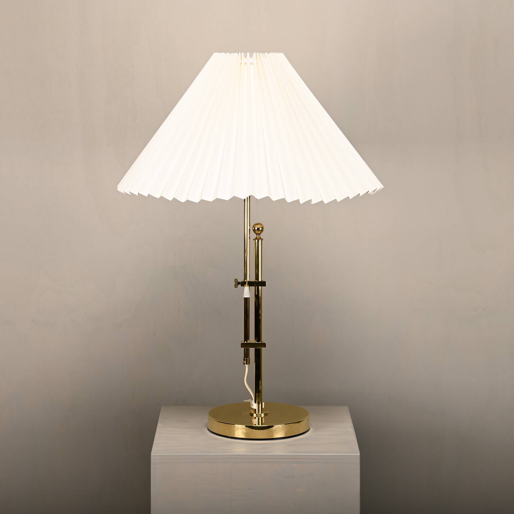 Brass Table Lamp B-131 adjustable in height by Bergboms, Sweden 1960s