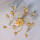 Brass ceiling light/chandelier, 1970s design