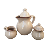 Théière, pot à lait et sucrier