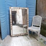 Miroir empire doré et blanc 130X89