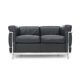 Canapé 2 places LC2 par Le Corbusier pour Cassina, années 1970