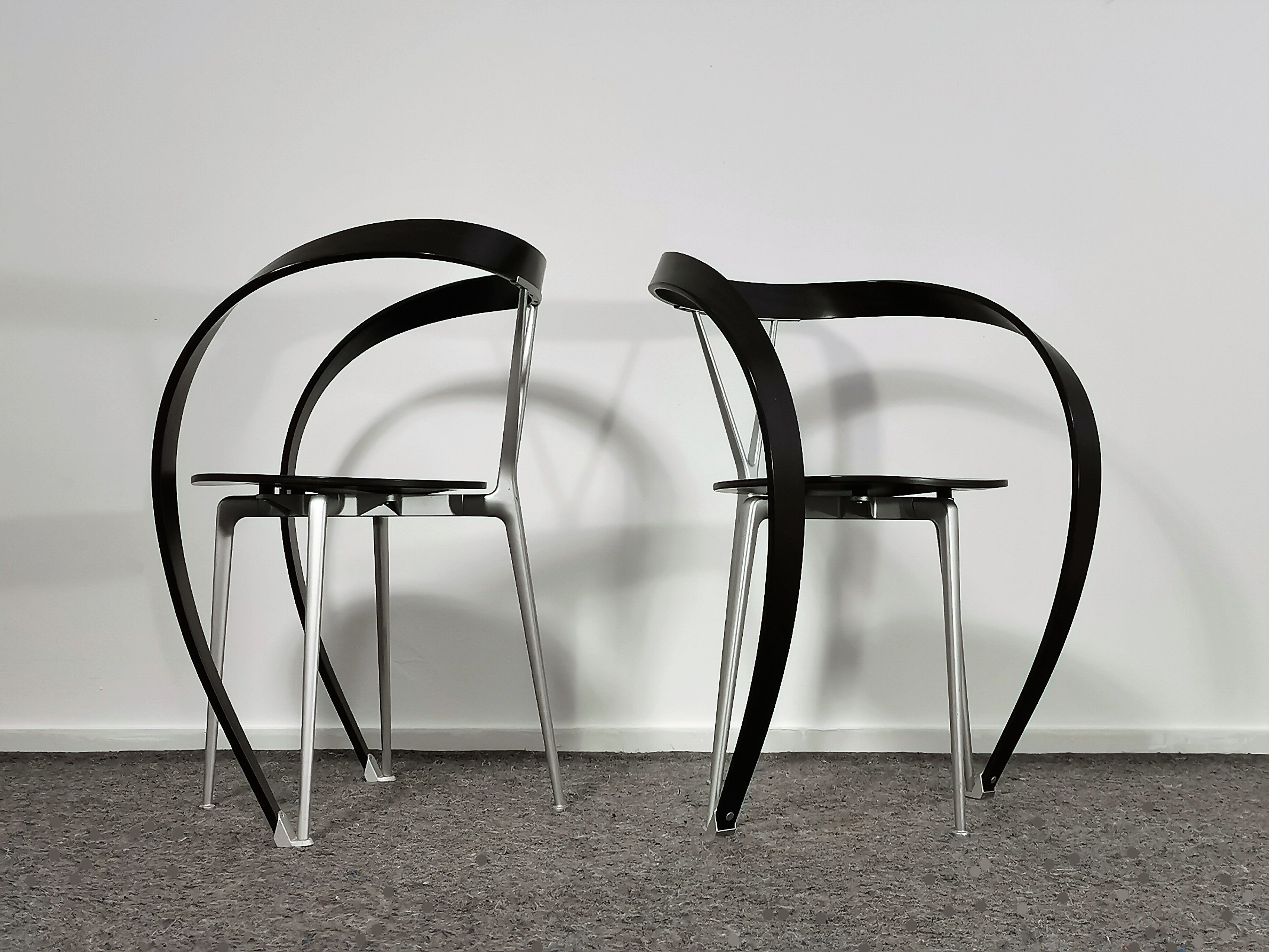 Paire de chaises Andrea Branzi 'Revers' par Cassina Italie 1990