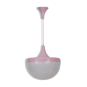 Suspension vintage rose et blanche,