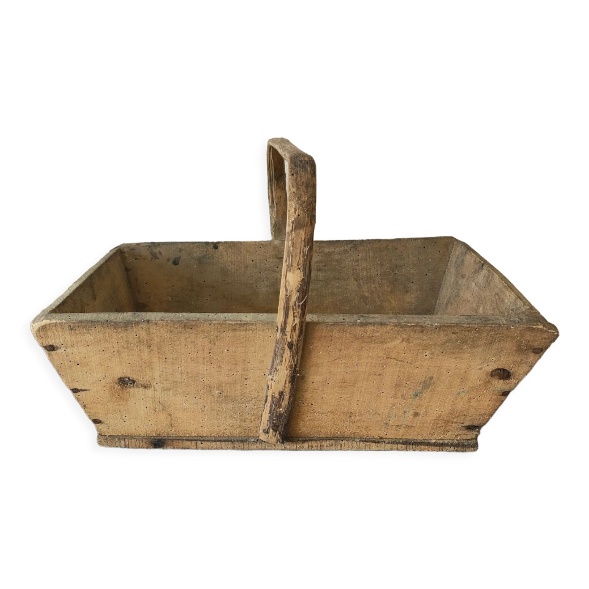 Old wooden basket