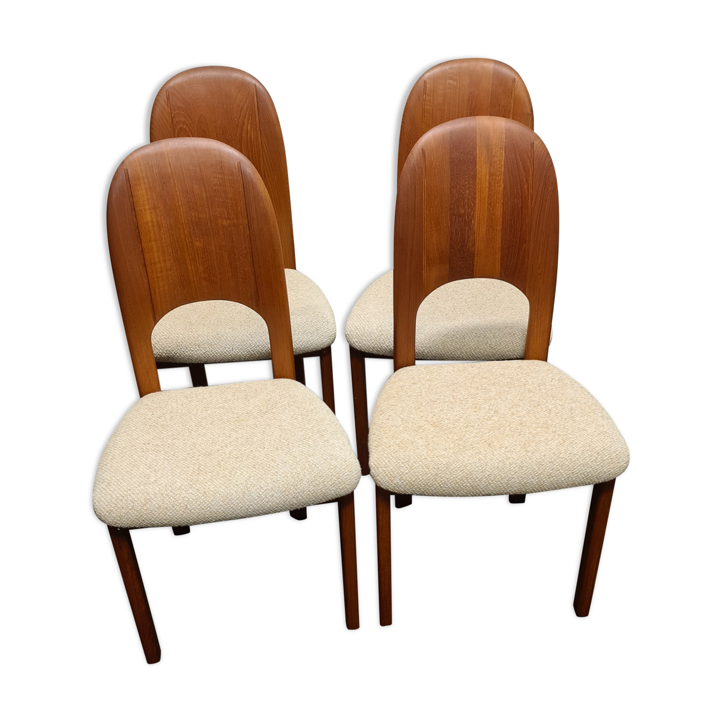 Four vintage Danish design dinning chairs by Holstebro møbelfabrik a/s