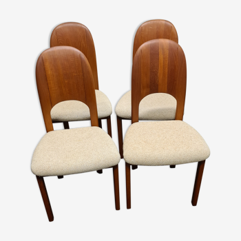 Four vintage Danish design dinning chairs by Holstebro møbelfabrik a/s