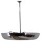 Functionalist Chrome Pendant UFO by Josef Hurka for Napako, 1930s