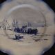 Sarreguemines earthenware plate with Marine decor late 19th century early 20th century