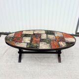 Ceramic and metal coffee table