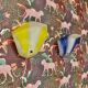 Paire d'appliques en verre Design scandinave 1950.