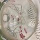 Baccarat beautiful pair of cut crystal carafes with crossed bevels | decanter