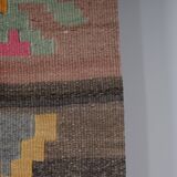 Vintage Turkish Oushak Handwoven Rug 72x384 cm